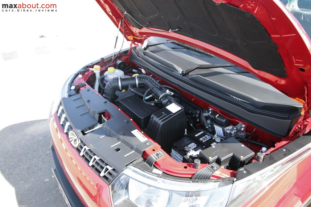 The engine area gets an insulation sheet on the lower side of the bonnet.