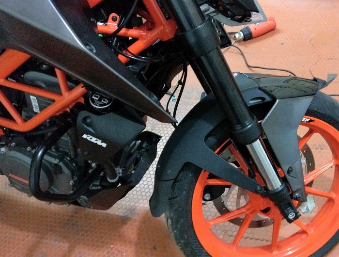 Matte Black KTM 390 Duke