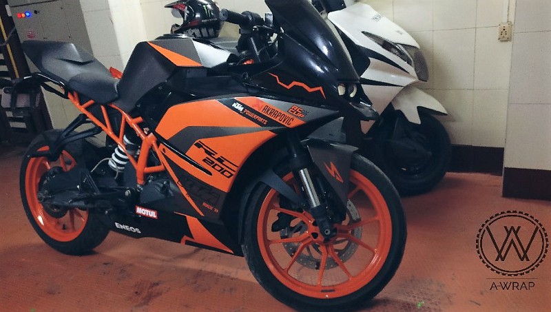 Wrapped KTM RC 200