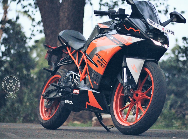 Wrapped KTM RC 200