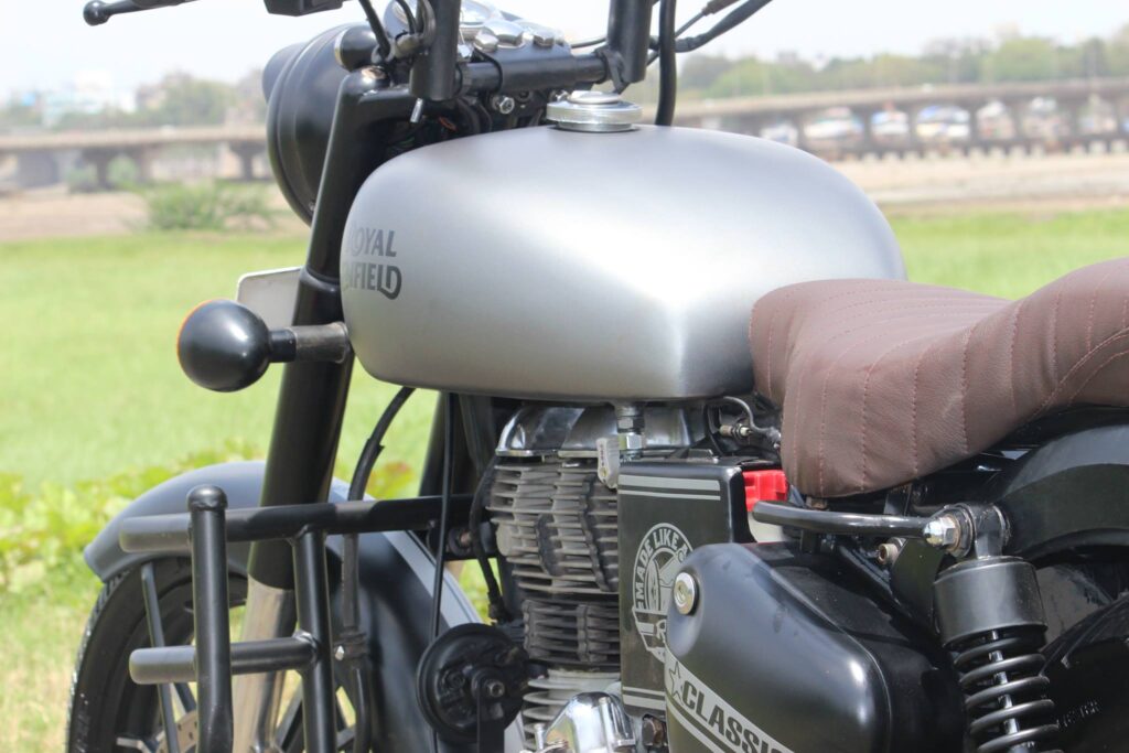 royal enfield gunmetal grey seat cover