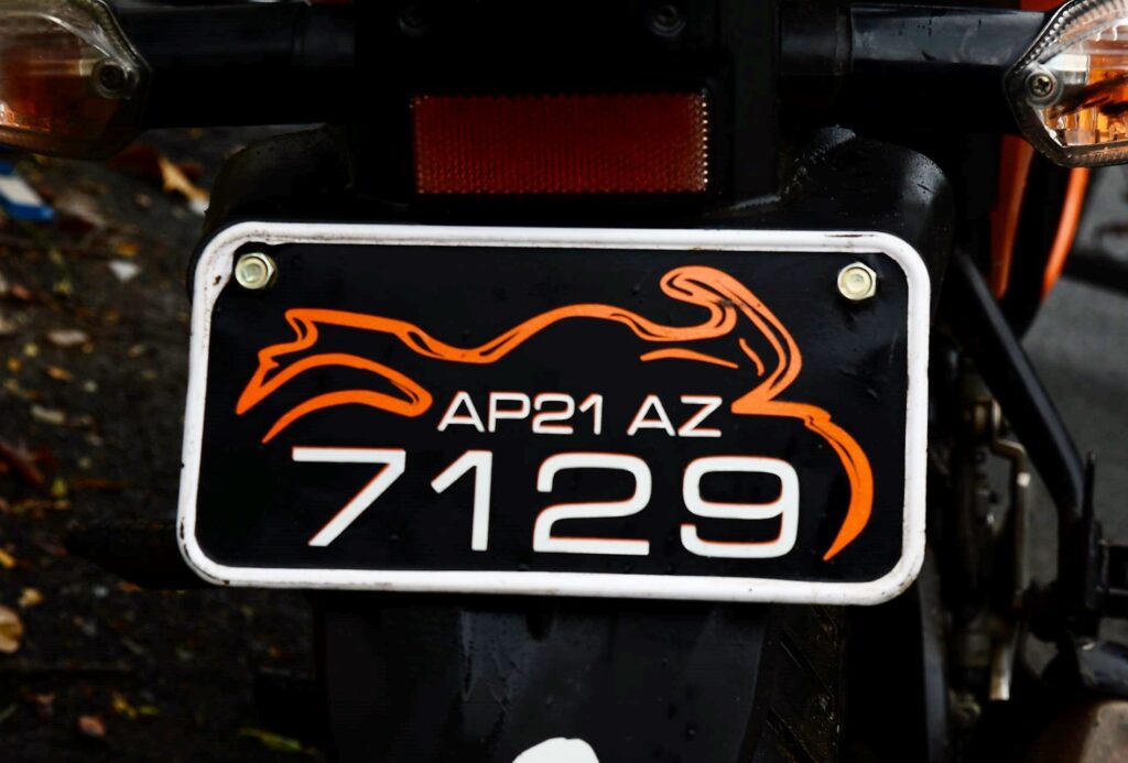 Honda CBR150R Number Plate