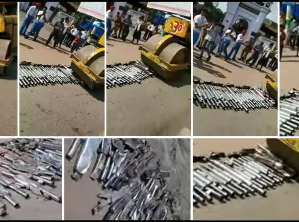 Loud & Illegal Royal Enfield Exhausts Crushed