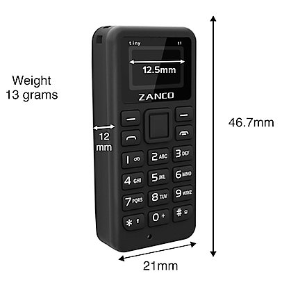 Zanco Tiny T1 - The World's Smallest Phone Price & Specs