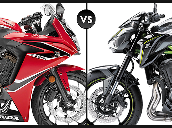 Honda CBR650F vs Kawasaki Z900