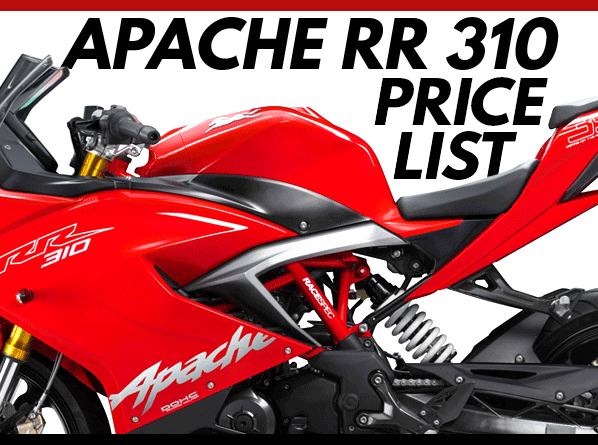 Apache RR 310 Price List