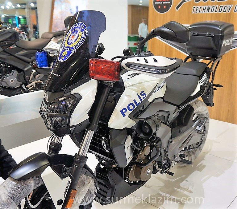 Bajaj Dominar 400 Police Edition Showcased in Istanbul (Turkey)