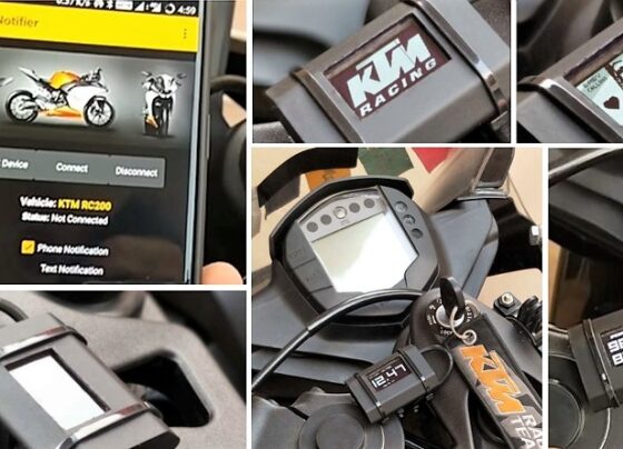 KTM RC 200 Smart Display