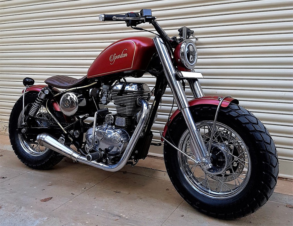 fat rear tyre for royal enfield thunderbird