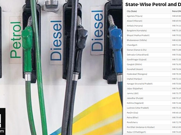 State-Wise Petrol Diesel Price List