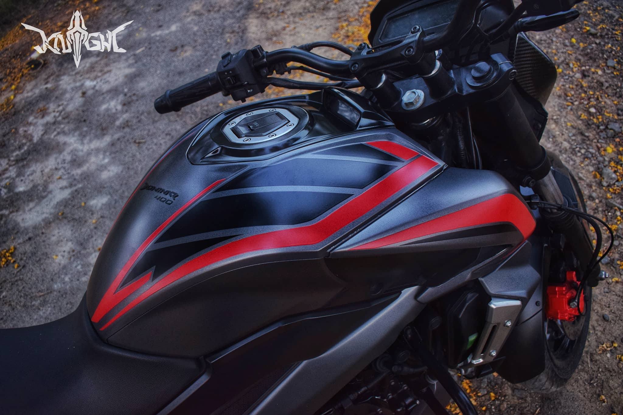 Last-Gen Bajaj Dominar Wrapped in Satin Grey