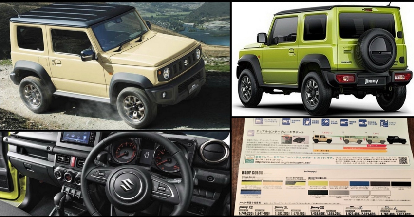 New Suzuki Jimny Price List Leaked Online Ahead Of Official