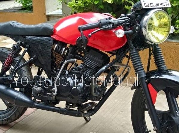 Modified Bajaj XCD 125 Cafe Racer