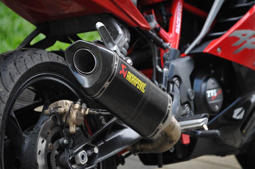 TVS Apache RR 310 with Akrapovic Race Exhaust