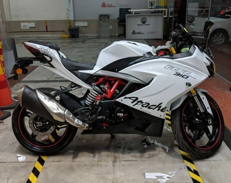 TVS Apache RR 310 Pure White Edition