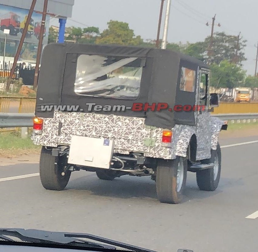 Next-Gen Mahindra Thar Rear View