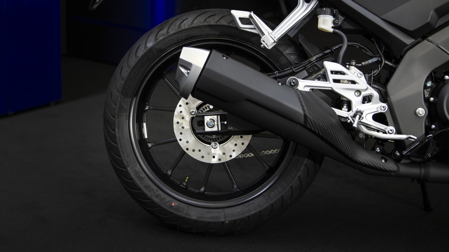 Matte Black Exhaust of R125 MotoGP Edition