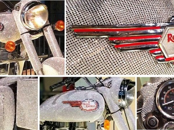 Crystal-Encrusted Royal Enfield Bullet 350