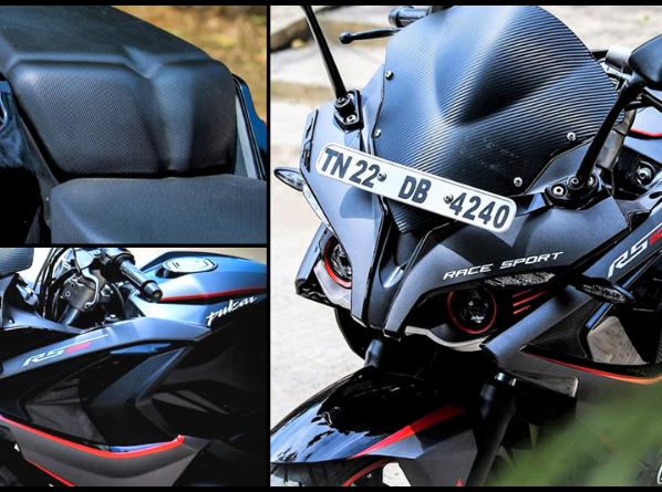 Custom-Made Bajaj Pulsar RS200 Grey Edition