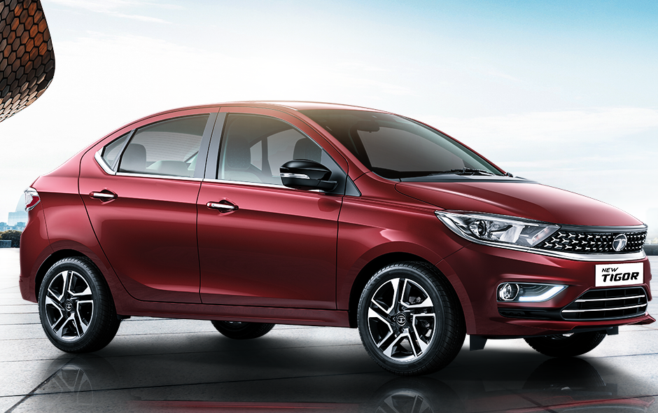 2020 Tata Tigor Compact Sedan Front 3-Quarter View