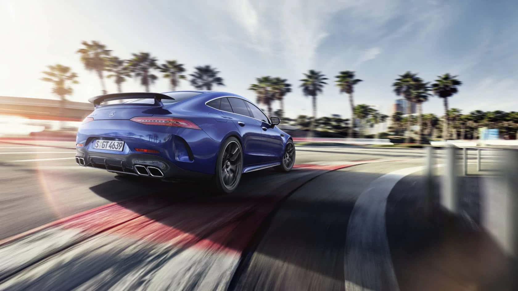 Mercedes AMG GT 4-Door Coupe Rear View