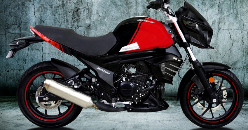 BS6 Mahindra Mojo 300 Ruby Red Revealed