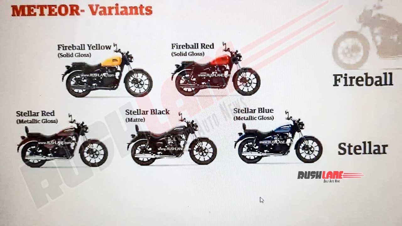 Royal Enfield Meteor 350 Colour Options