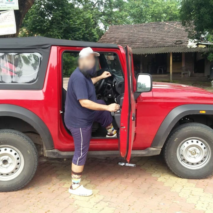 New Mahindra Thar AX Spotted