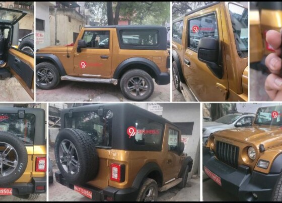 New Mahindra Thar Blazing Bronze Colour Leaked - Live Photos