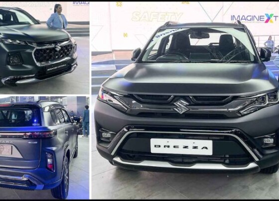 Matte Black Maruti Brezza and Grand Vitara Make Official Debut