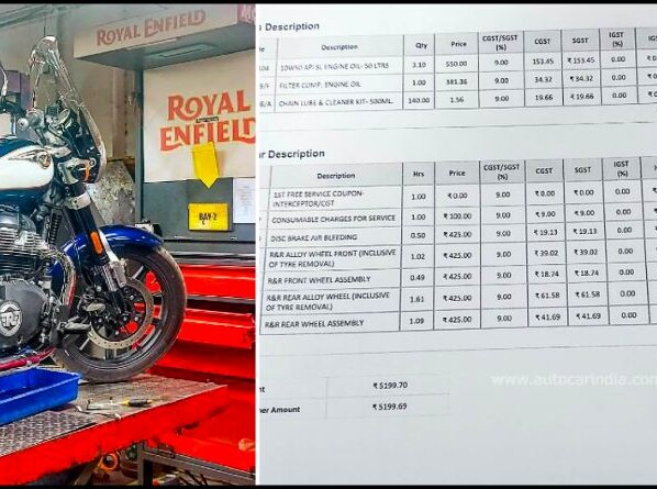 Royal Enfield Super Meteor 650 1st Service Cost Details and Charges