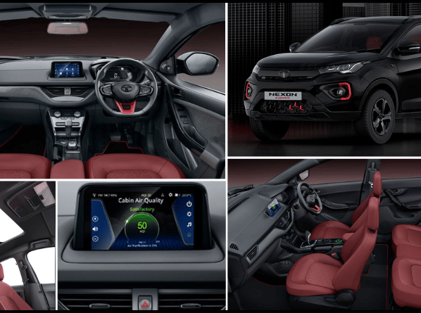 Tata Nexon Dark RED Edition Official Photos and Price List in India