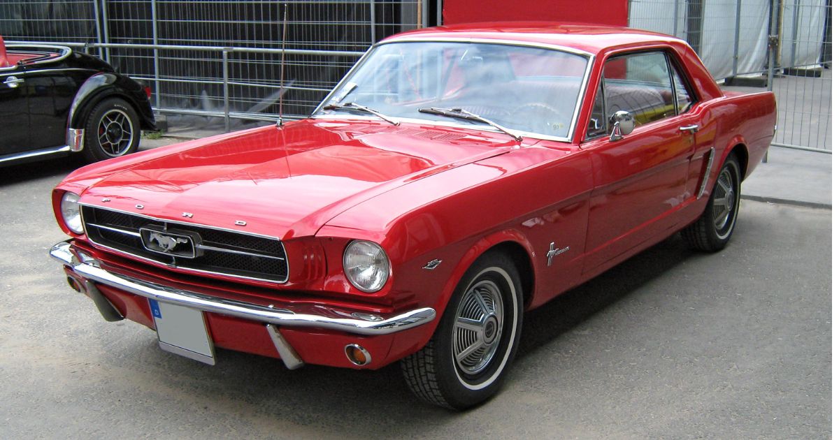 Red Ford Mustang