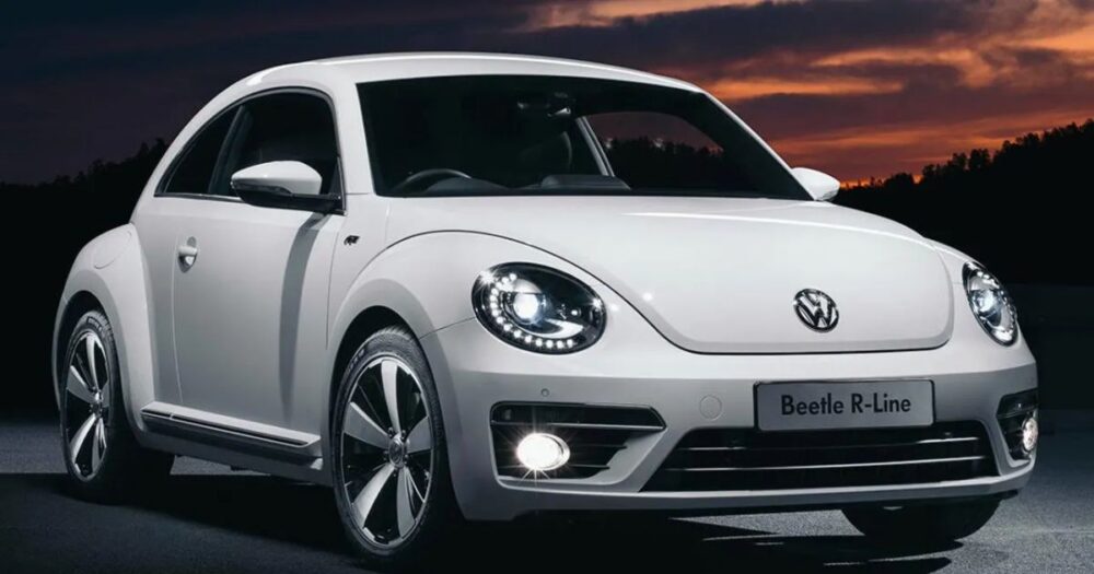 White Volkswagen Beetle