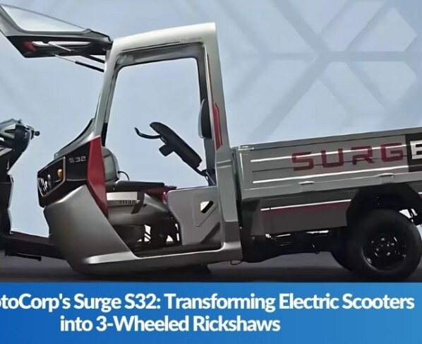 Hero MotoCorp's Surge S32 Transforming Electric Scooters into 3-Wheeled Rickshaws