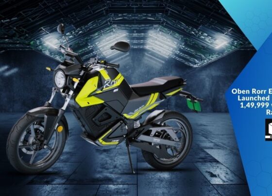 Oben Rorr EZ Electric Bike Launched in India at Rs 1,49,999 with 175 km Range