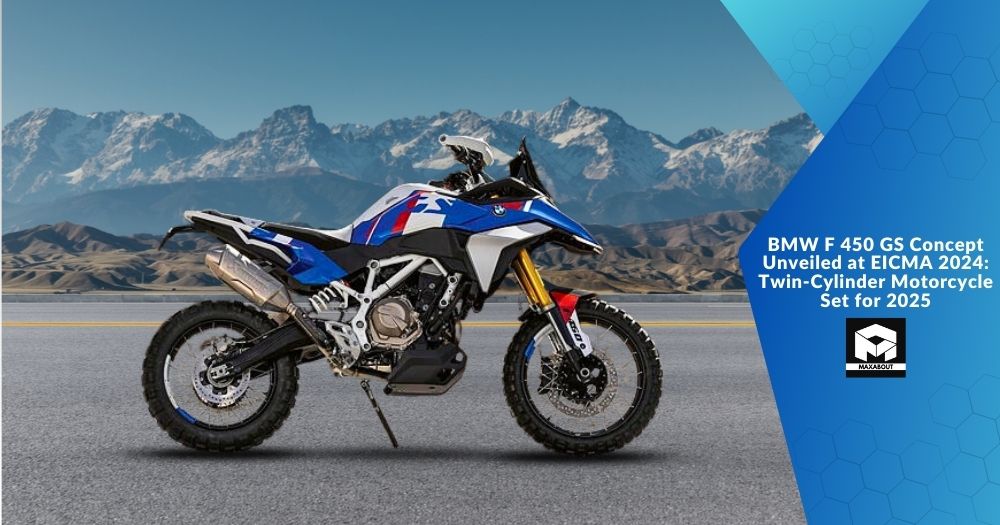 BMW F 450 GS Concept Unveiled at EICMA 2024: Twin-Cylinder Motorcycle Set for 2025