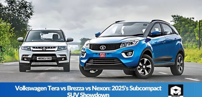 Volkswagen Tera vs Brezza vs Nexon 2025's Subcompact SUV Showdown