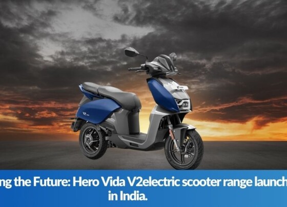 Unleashing the Future Hero Vida V2electric scooter range launched in India.