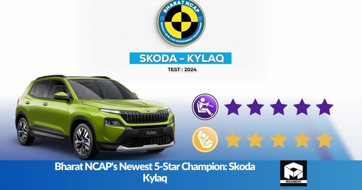 Bharat NCAP's Newest 5-Star Champion Skoda Kylaq