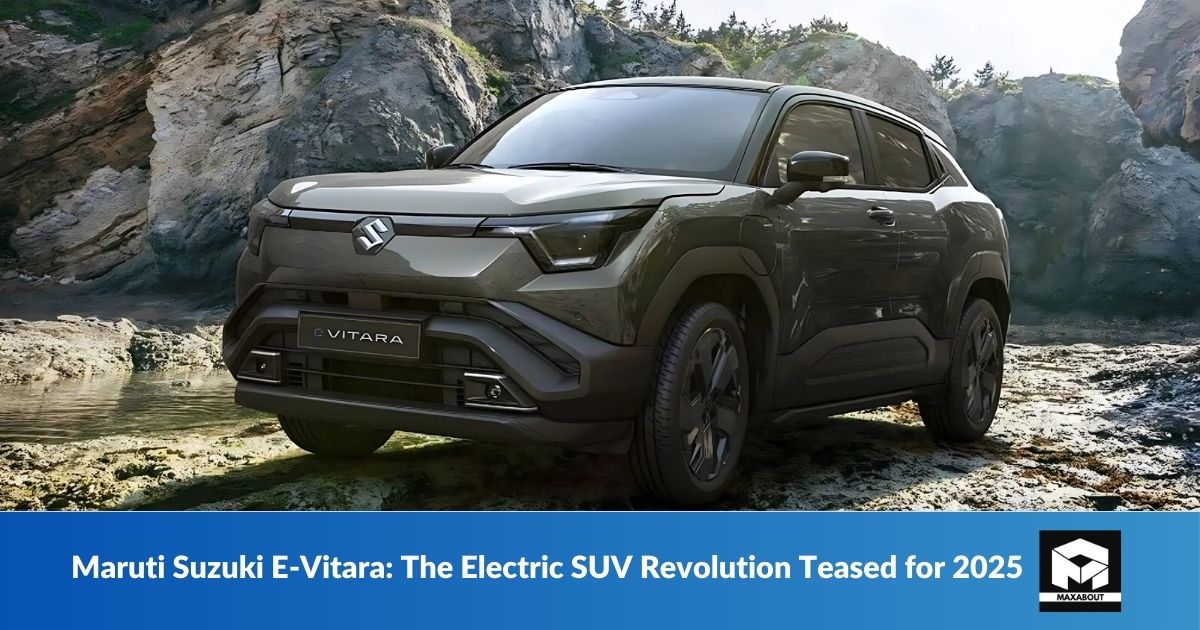 Maruti Suzuki E-Vitara The Electric SUV Revolution Teased for 2025