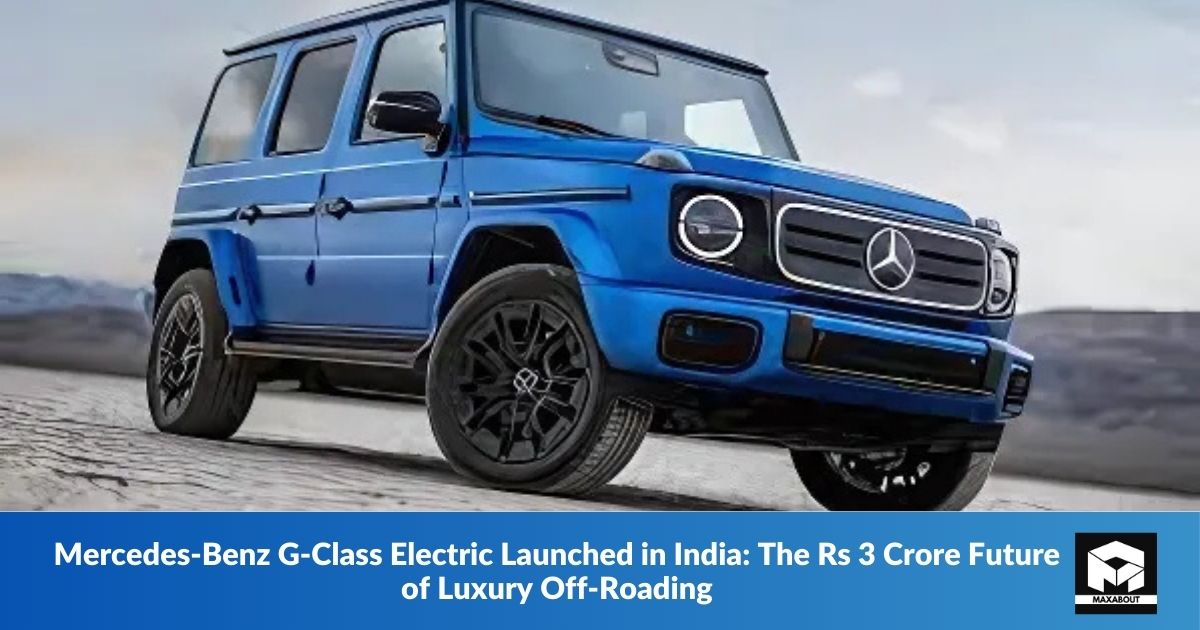 Mercedes-Benz G-Class Electric Launched in India The Rs 3 Crore Future of Luxury Off-RoadingMercedes-Benz G-Class Electric Launched in India The Rs 3 Crore Future of Luxury Off-Roading